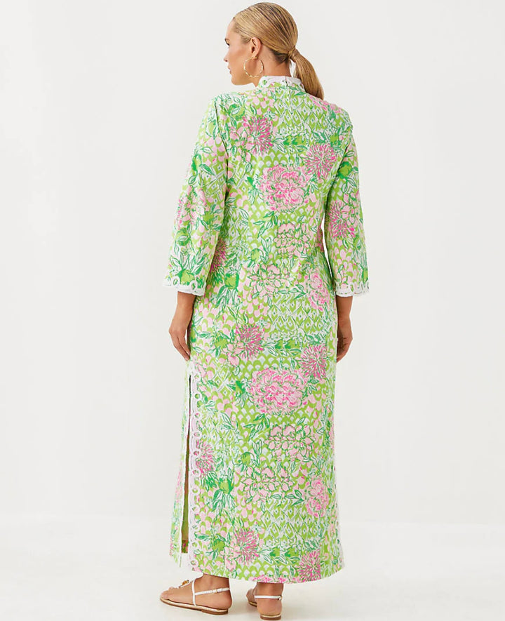 Shealyn 3/4 Sleeve Stretch Maxi Caftan