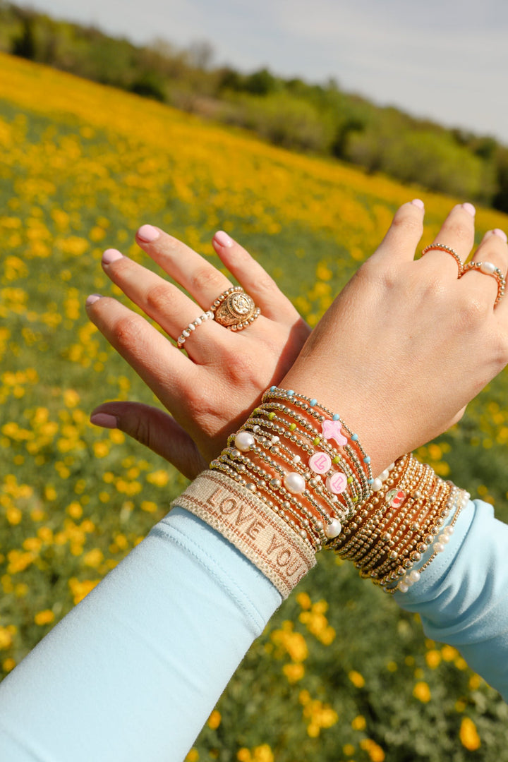 Pink Cross Bracelet