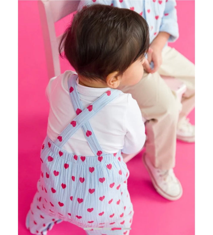 Crinkle Cotton Overall Jumpsuit - Steal Your Heart