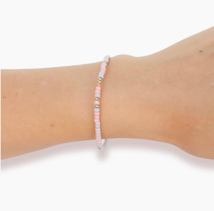 Sprinkle Bracelet - Pastel Pink, Periwinkle & Lilac