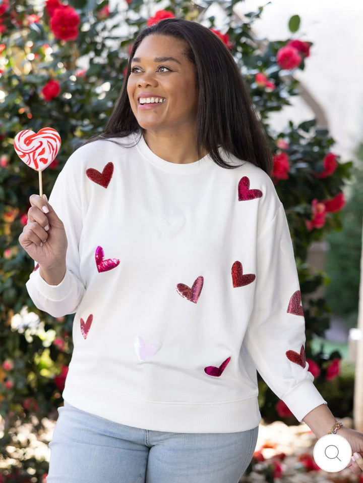 Sarah Sweatshirt - Hearts