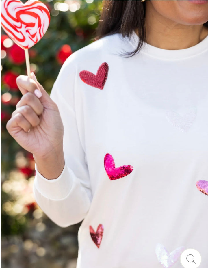 Sarah Sweatshirt - Hearts