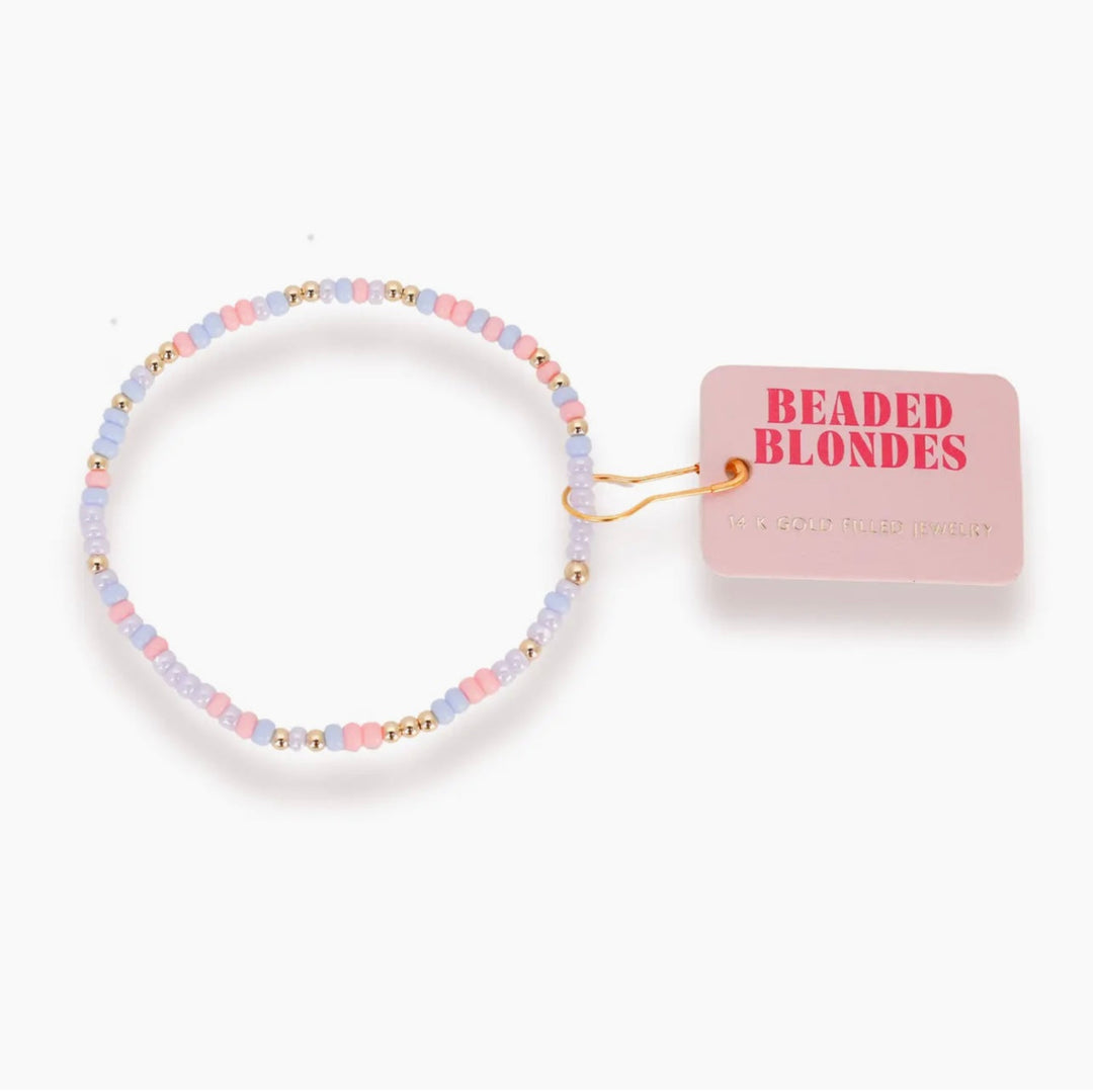 Sprinkle Bracelet - Pastel Pink, Periwinkle & Lilac