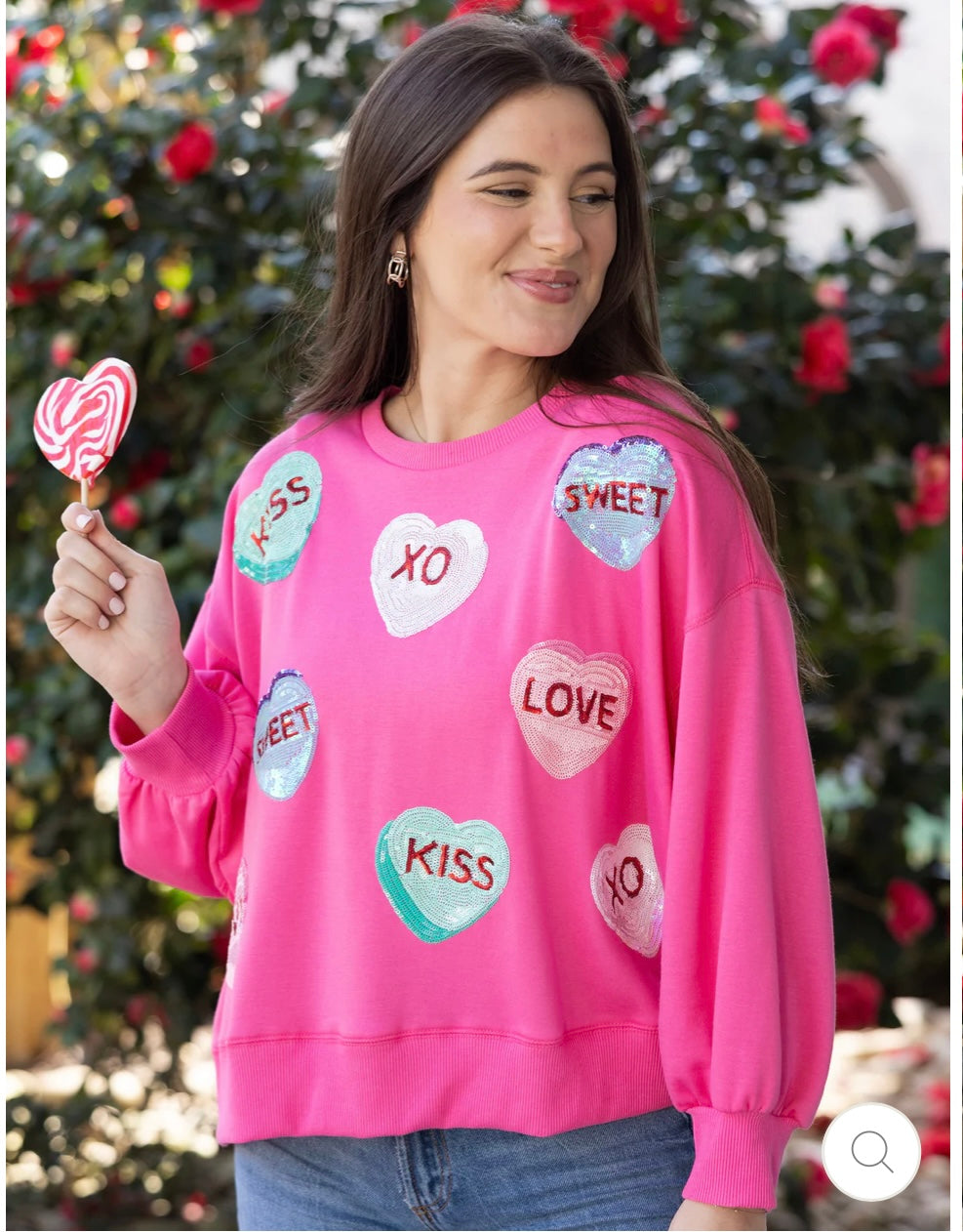 Millie Sweatshirt - Candy Hearts