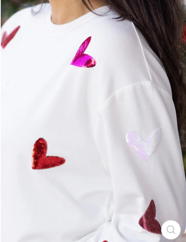 Sarah Sweatshirt - Hearts