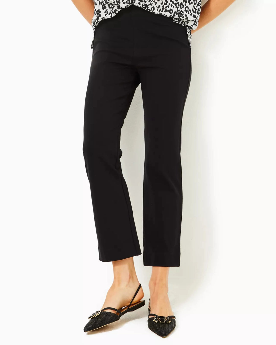 28" Christabel Ponte Crop Flare Pant