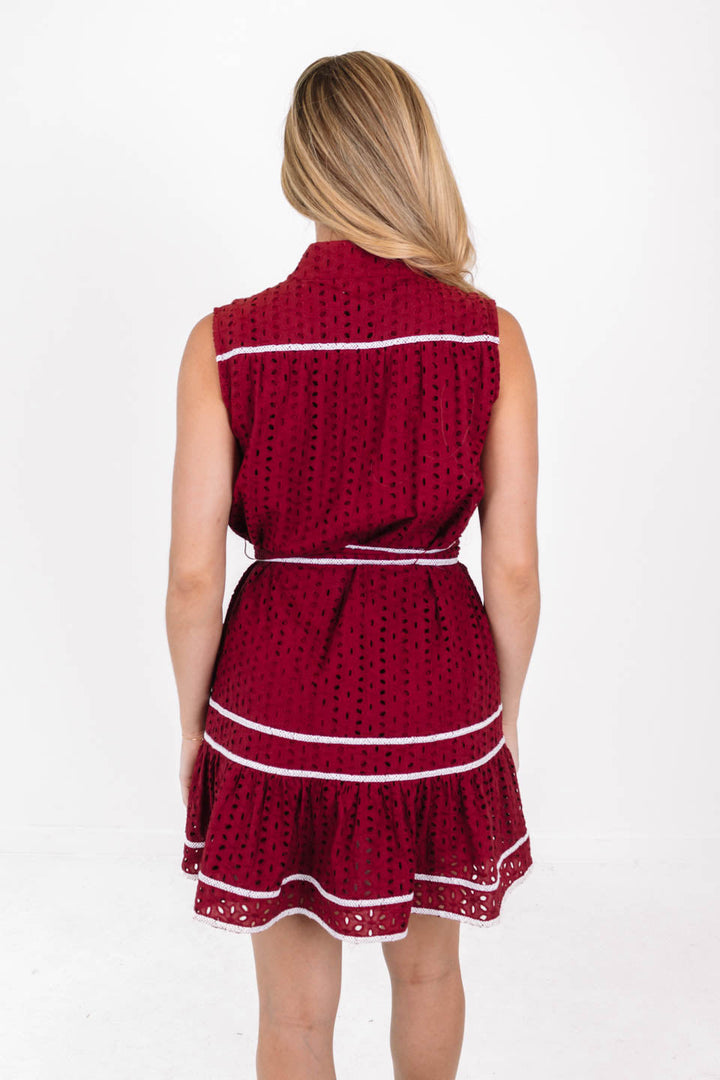 The Kat Dress - Maroon