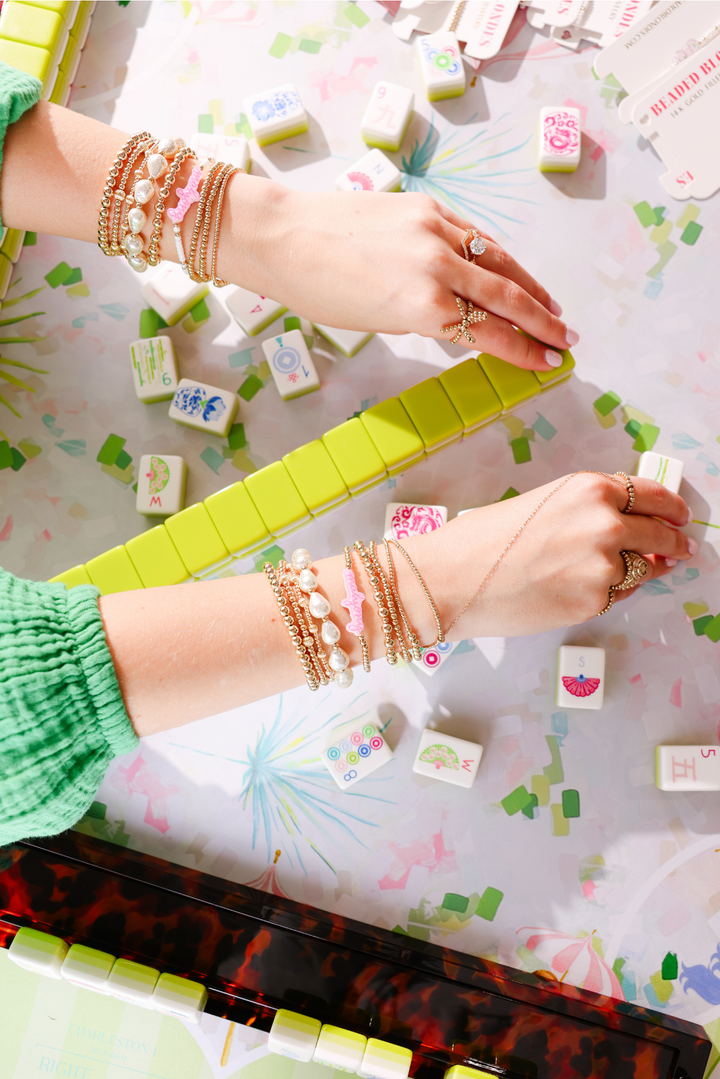 Mahjong Pink Bracelet
