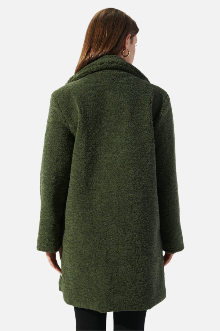 Casablanca Faux Sherpa Coat - Green