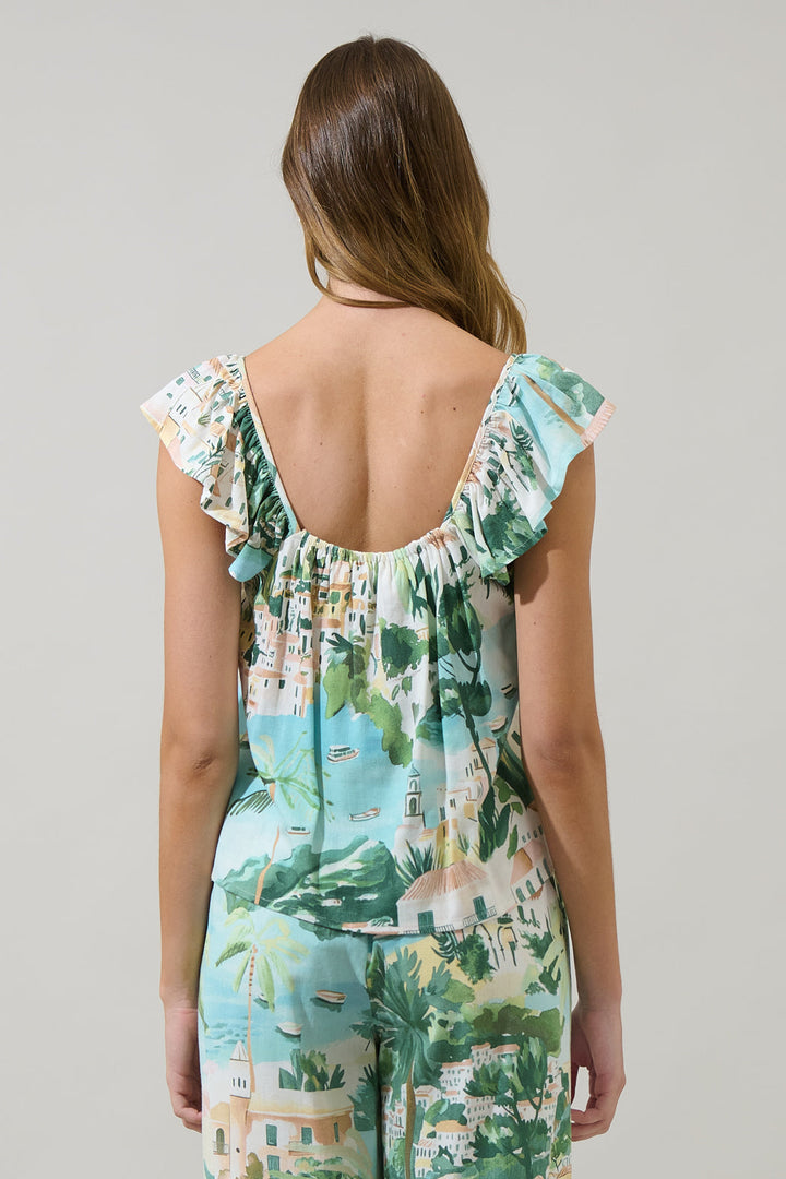 Piti Town Tazzy Ruffle Top