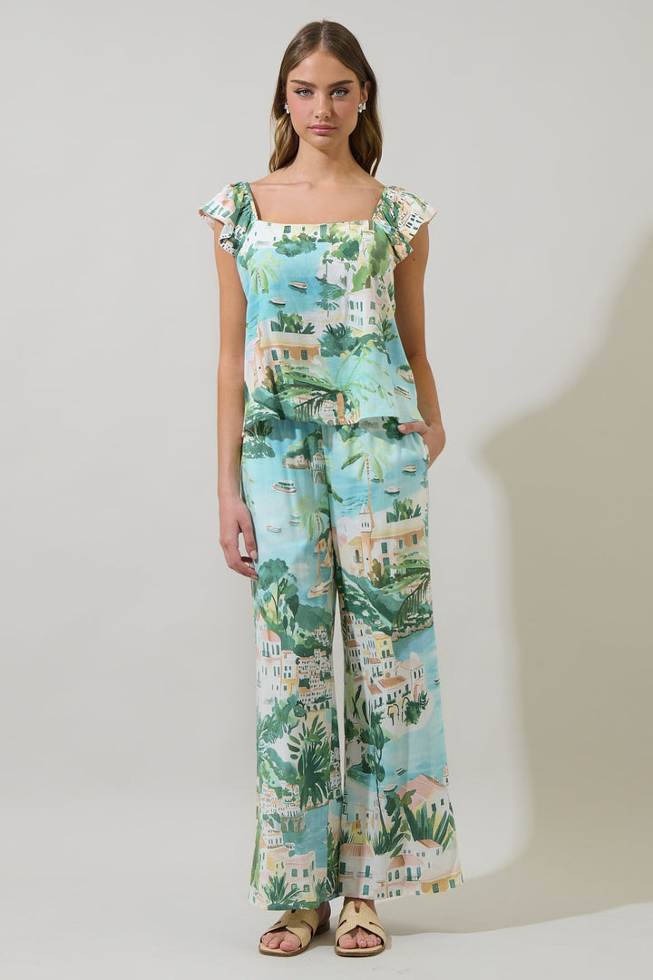 Piti Town Tazzy Ruffle Top