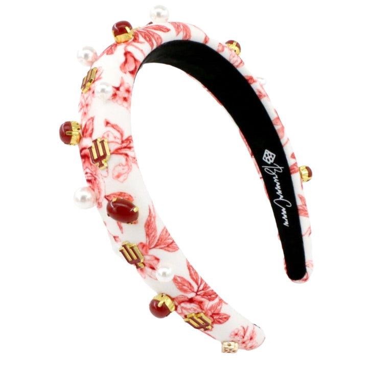 Indiana Floral Toile Logo Headband