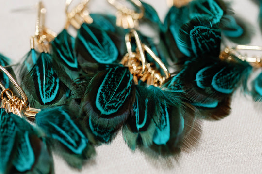 Peacock Feather Tassels