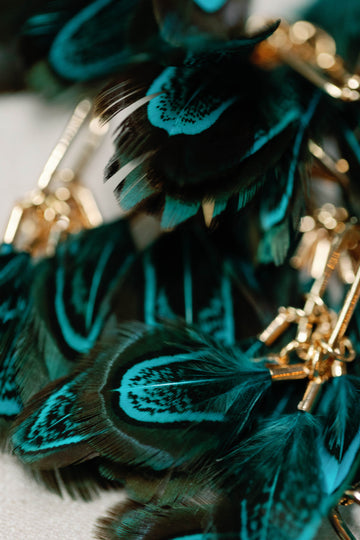 Peacock Feather Tassels