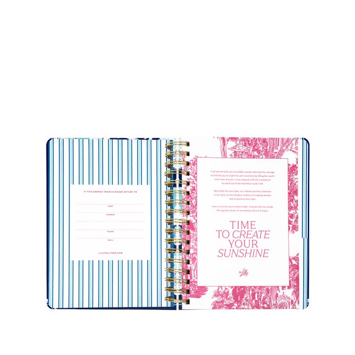 Large 17 Month Agenda - Shell Shine