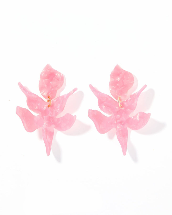 Flora Statement Earrings - Ballet Slipper