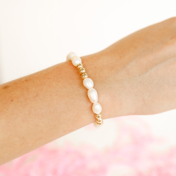 Willow Pearl Bracelet - Gold