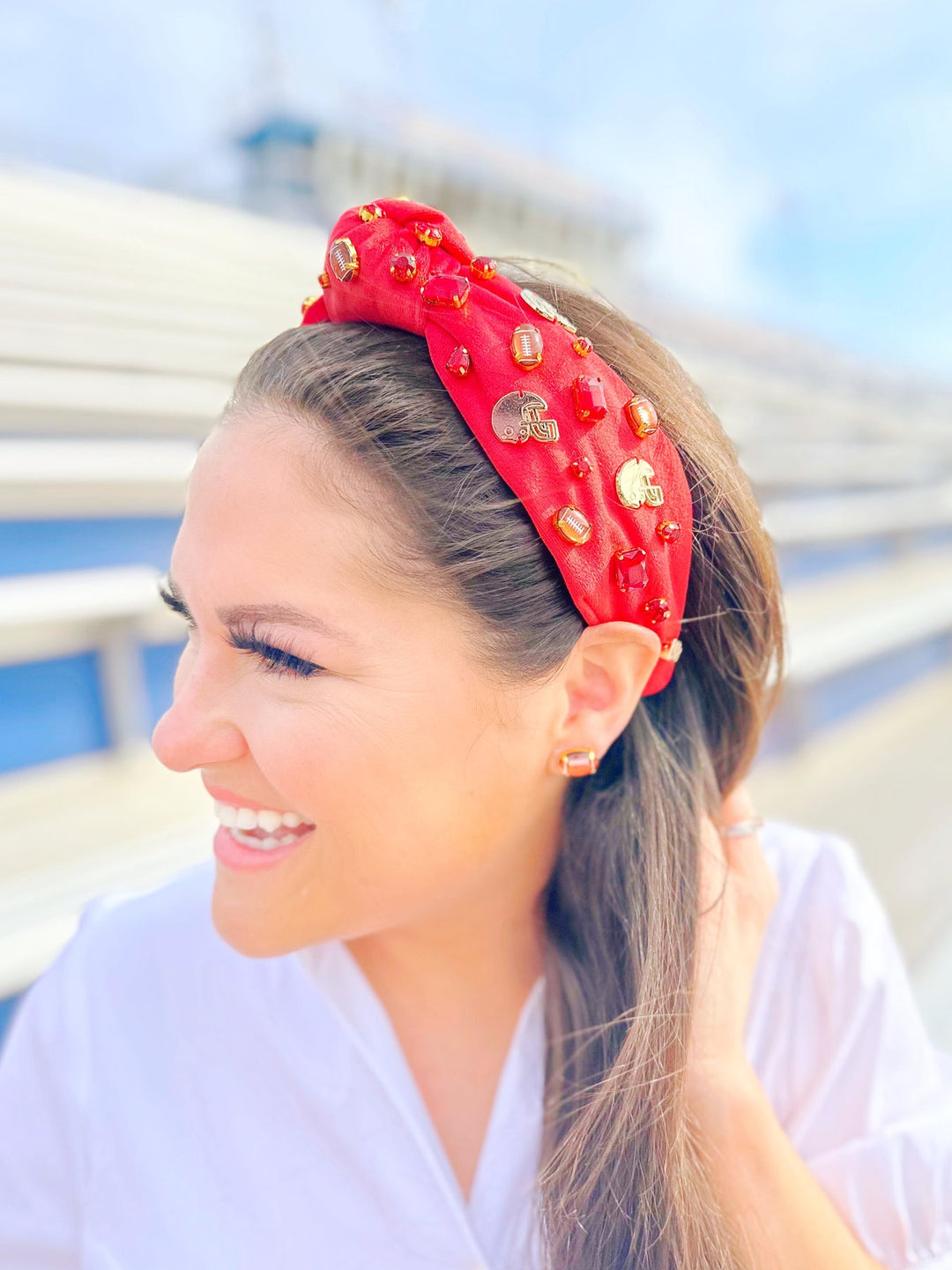 Fan Gear Football Headband - Red