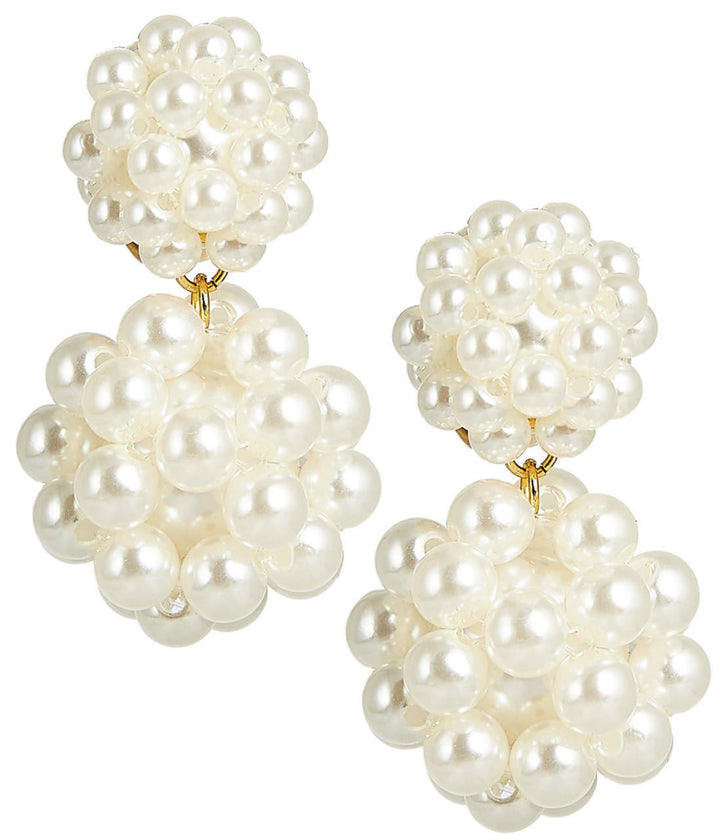 Kate Cluster Pearl Earrings - Belle of the Ball - Large