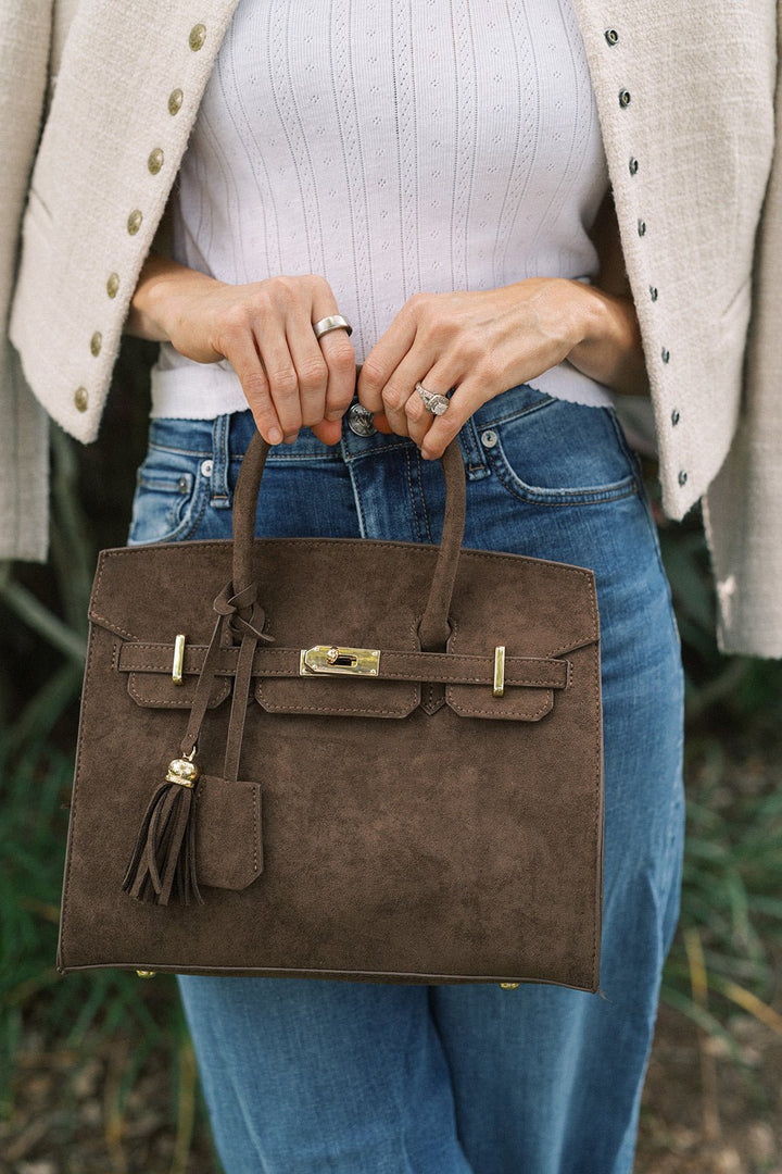 Margo Handbag | Faux Suede