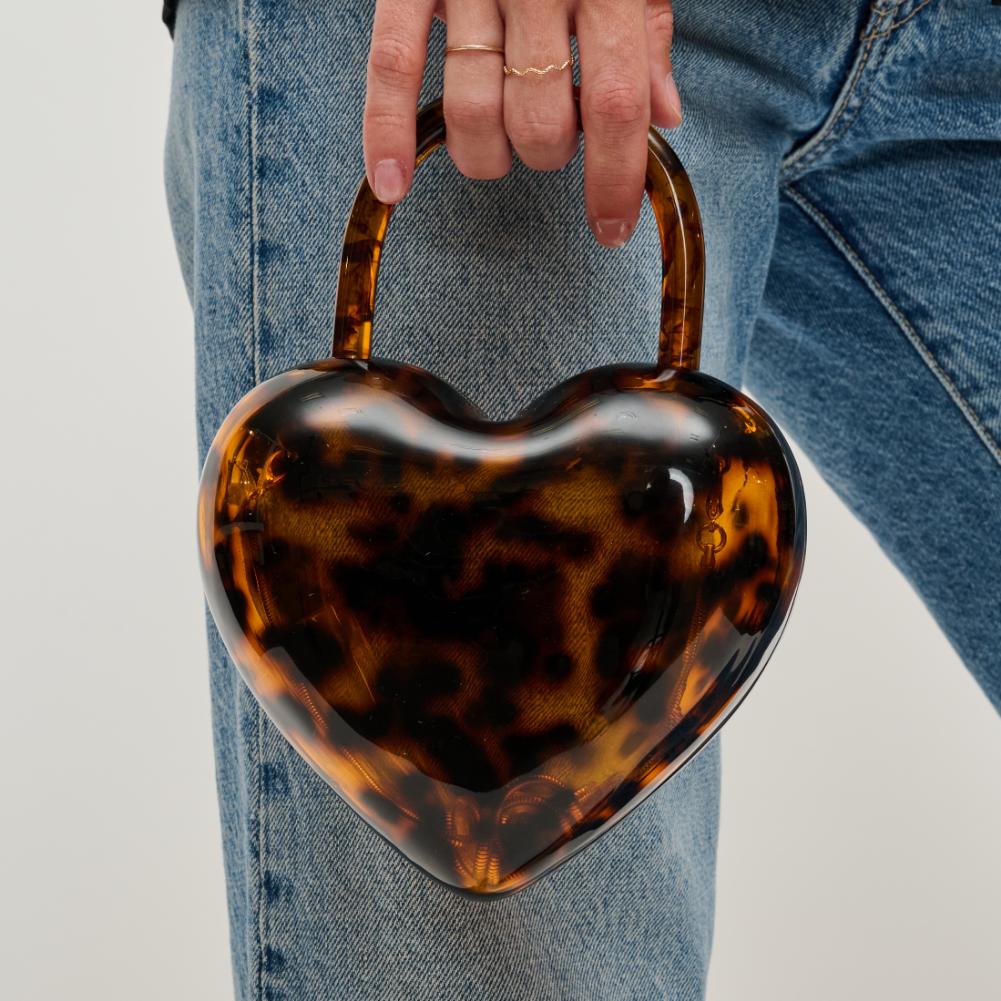 Cameron Evening Bag - Tortoise Heart