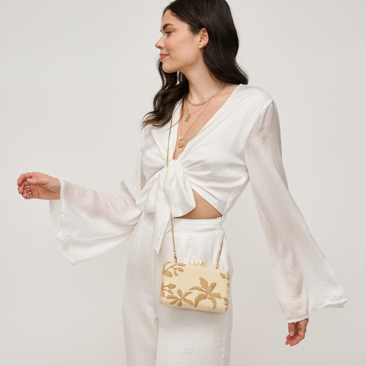 Seaside Chic Evening Bag - Natural