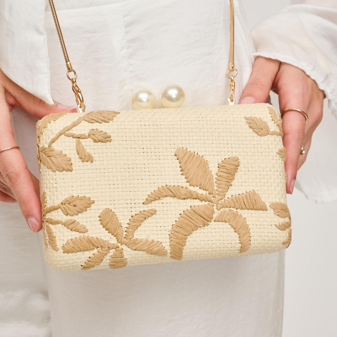 Seaside Chic Evening Bag - Natural