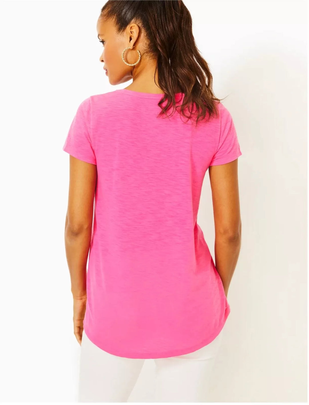 Etta Scoop Neck Top - Roxie Pink