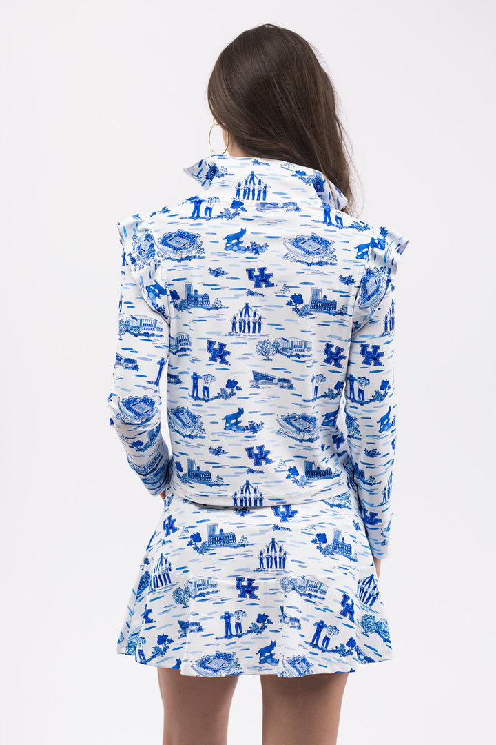 The Grayson Top - Kentucky Toile