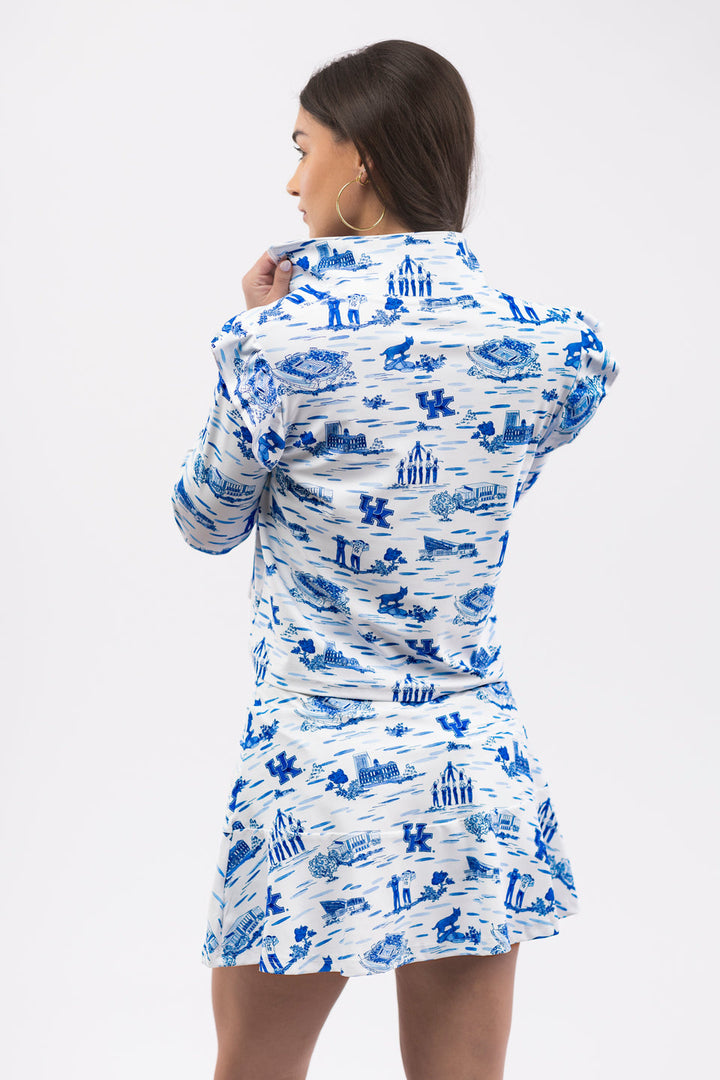 The Grayson Top - Kentucky Toile