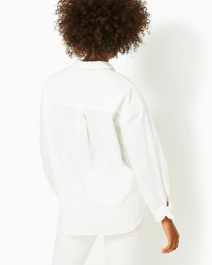 Lesia Relaxed Button Down - Resort White